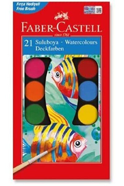 Faber Castell f.c. 21 Renk Büyük Boy Sulu Boya