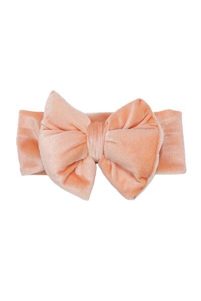 bebegen Kız Bebek Somon Kurdeleli Kadife Bandana