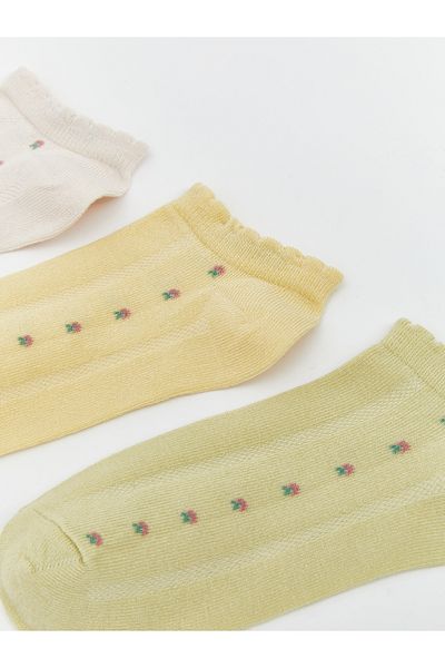 LC Waikiki Geblümte Booties-Socken für Damen im 5er-Pack