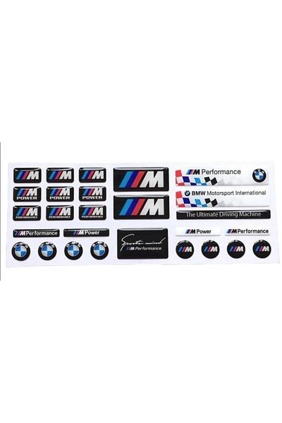 Carub Bmw & Bmw m 27 Pieces Drop Sticker Set