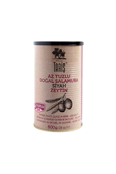 Tariş Gemlik Az Tuzlu Siyah Zeytin (260-320) 800 Gr.