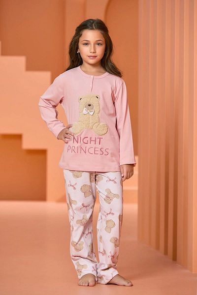 Aqua Teddy Bear Printed Pajamas Set Cossy by Aqua 25482