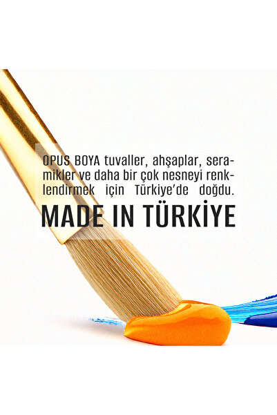 OPUS Yağlı Boya 70ml Sekiz Renk 250ml Keten Yağı 250ml Fırça Temizleyici