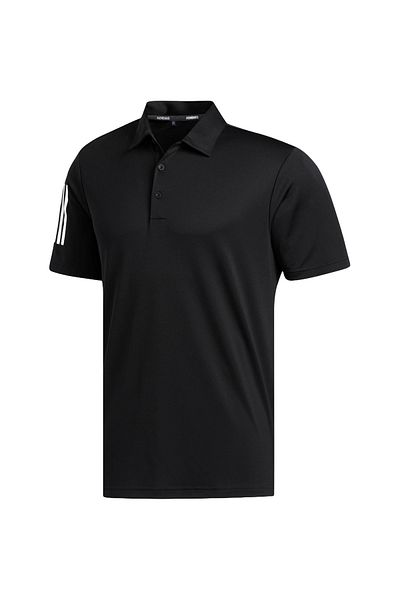 adidas T-shirt adidas Polo Shirt 3-Stripe Basic Golf Polo Shirt, Black, Men