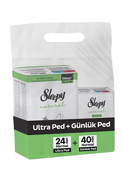 Sleepy Natural Hijyenik Ped Normal 24'lü Günlük Normal 40'lı