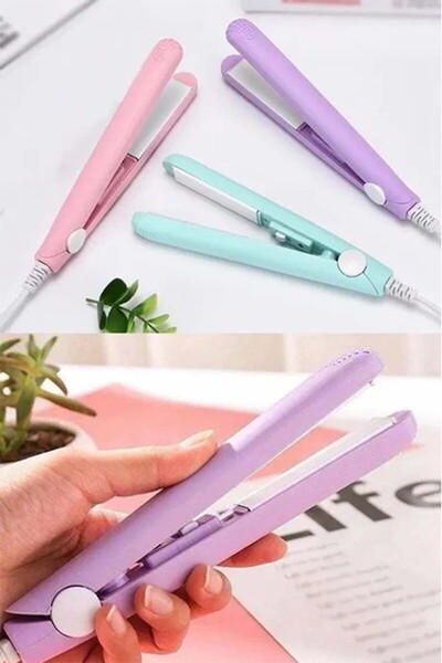 Seyahat tipi saç düzleştirici seramik uçlu