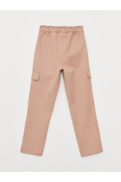 LC Waikiki Beli Lastikli Basic Gabardin Kız Çocuk Pantolon
