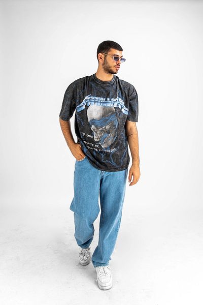 Sokak Butik Μπλουζάκι Unisex με στάμπα RideTheLighting-Metallica