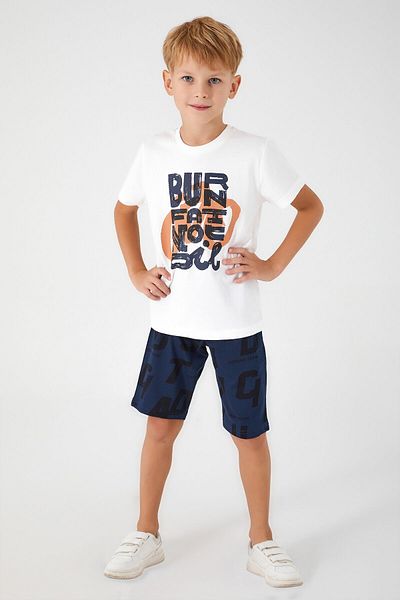Rolypoly Summer Cream Boy Bermuda Suit