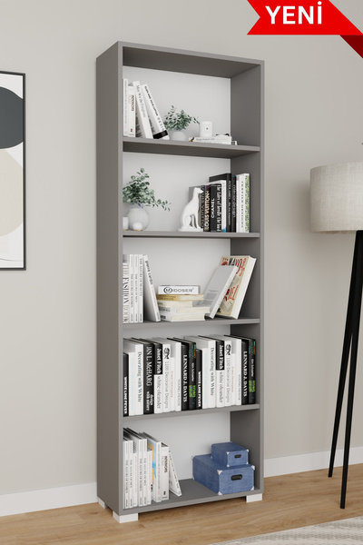midoser Lucas Serisi Luna 5 Raflı Kitaplık