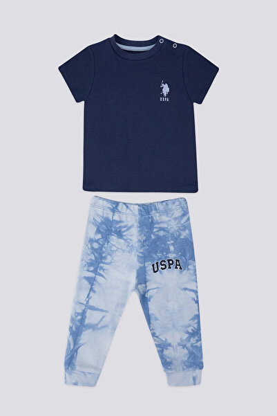 U.S. Polo Assn. Us Polo Assn Baby Boy Navy Blue 2-Piece Set