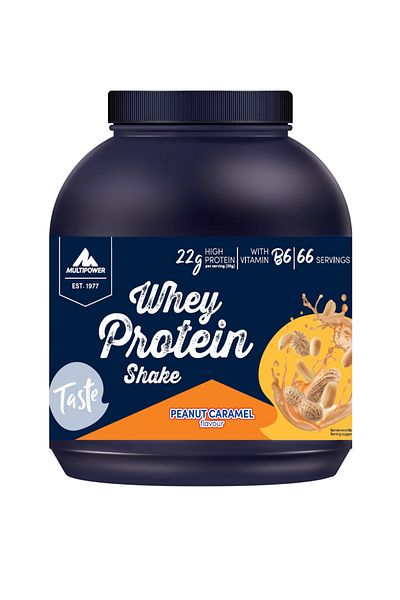 Multipower 2000g Peanut & Caramel Whey Protein Powder Shake