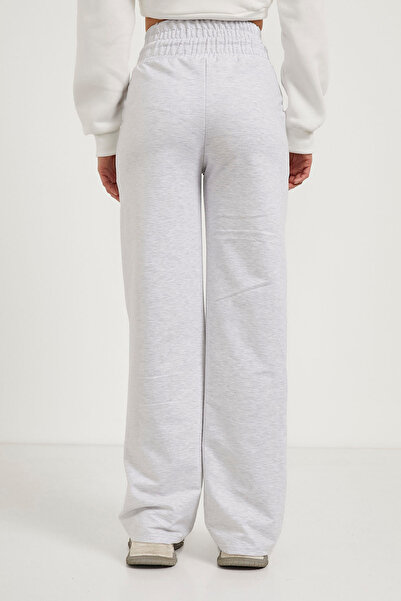 Arma Life Γυναικείο Basic Grassed Casual Grey φαρδύ αθλητικό παντελόνι