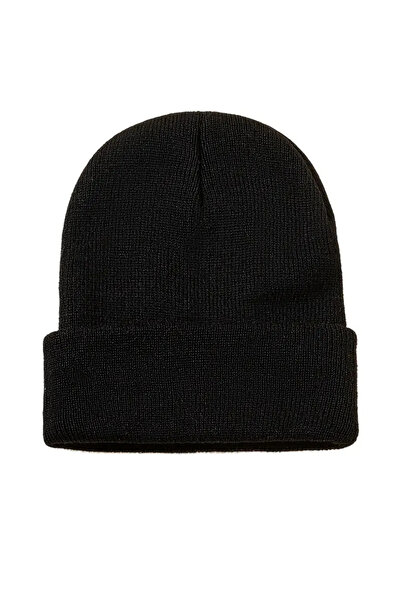 MinaCarin Unisex Gray Black Basic Winter 2-Piece Beret Set