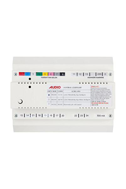 AUDİO Audio 002268 As 302 Kapıcılı Çift Zilli 2 Melodili Santral