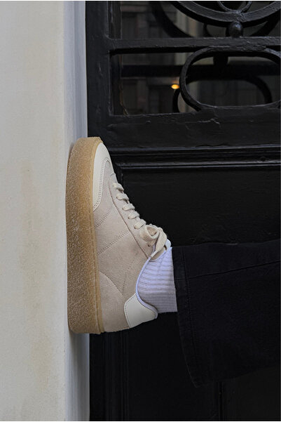 Mupa Shoes Kadın Spor Ayakkabı BEJ SÜET