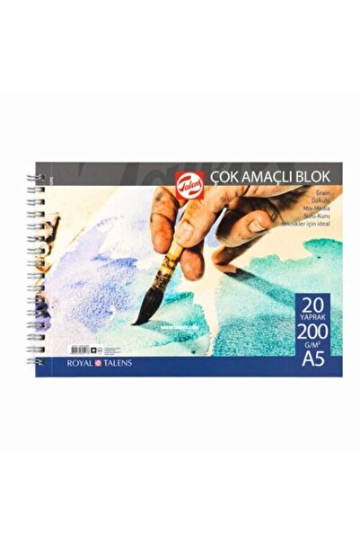 Talens Çok Amaçlı Resim Bloğu 200 Gr 20 Yp A5