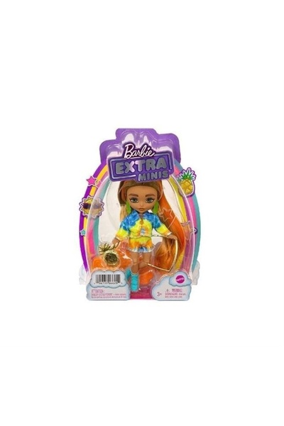 Barbie Extra Mini Bebekler (14 Cm) - Mavi Ayakkabılı, Ananas Çantalı, Giysileri, Aksesuarları Ve Sta