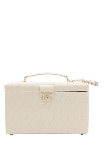 Wolf Caroline Büyük Takı Kutusu 19 Bölmeli, Deri, Altın Aksesuarlarla