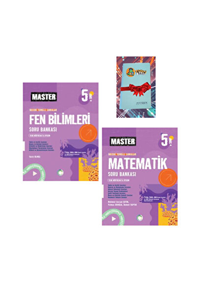 Okyanus Yayınları 5. Sınıf MASTER FEN BİLİMLERİ + MATEMATİK Etkinlikli Soru B...