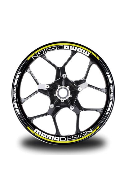 Eyyam Neon Yellow Momodesing Suit Wheel Sticker Label
