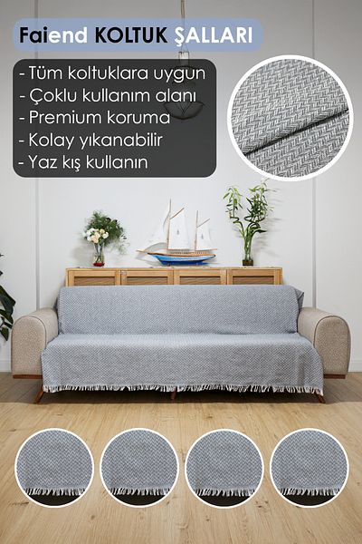 Faiend Seat Cover 180 X 200 Cm Sofa Sofa Bed Divan Armchair Cover Cotton Washable Simple Shawl