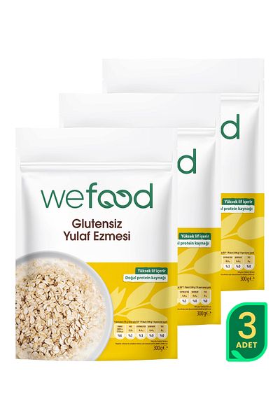 Wefood 3 Pack Gluten-Free Oatmeal 300 Gr