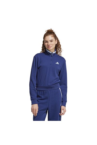 adidas Top cu fermoar Essentials Color Pop French Terry Crop Quarter
