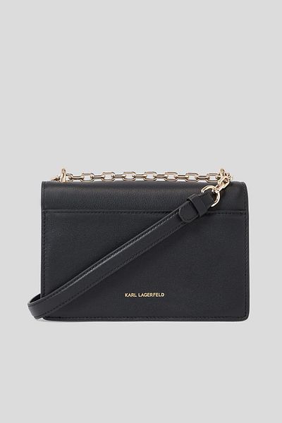 Karl Lagerfeld Schwarze Damen-Umhängetasche aus Leder, 19 x 12,5 x 8,5 cm, 235 W 3062997