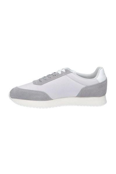 Calvin Klein Herren-Sneaker mit Markenlogo, Schnürung, rutschfeste Sohle, grau-weiß, YM0YM00746-0IX