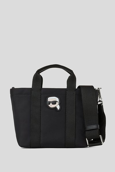 Karl Lagerfeld Ikonická 2,0 nylonová malá kabelka na zips