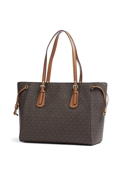 Michael Kors Kávová taška přes rameno s logem Voyager
