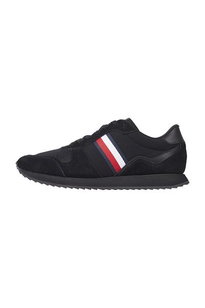 Tommy Hilfiger Μαύρα πάνινα παπούτσια για άνδρες