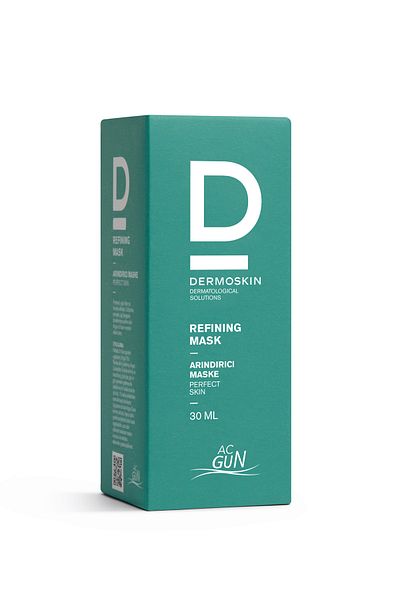 Dermoskin قناع مقشر منقي من ACGUN |   قناع مرطب للعناية بالوجه مضاد لحب الشباب وحب الشباب |   30 مل