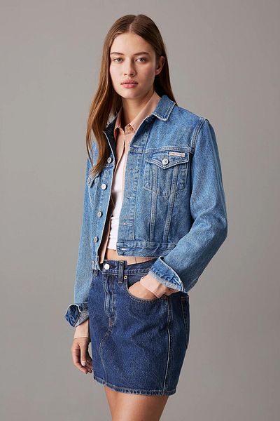 Calvin Klein CROPPED 90-ES ÉVEK FARMER DZEKET