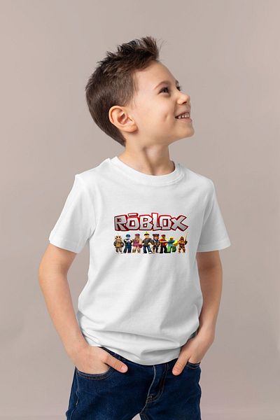 Let's Wear Boy's Roblox printed T-shirt