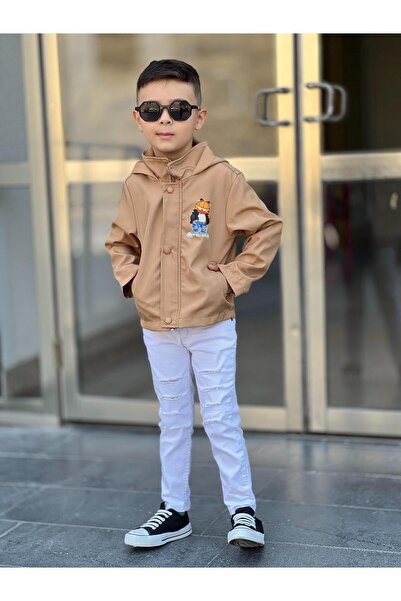 Ysferbutik Boys' Trench Coat - Raincoat, Windbreaker, Water and Windproof