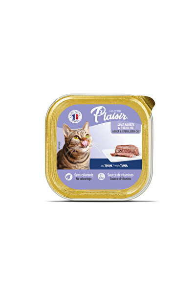 Plaisir 100gr Tuna Balıklı Pate Yaş Kedi Maması 12adet