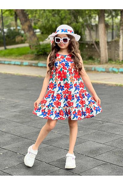 Ysferbutik Set cadou rochie și pălărie pentru fete