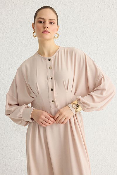Trendyol Modest Φόρεμα χιτζάμπ αεροβίλου χωρίς επένδυση από πέτρα TCTSS25EB00020