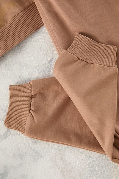 TRENDYOLKIDS Πλεκτό μπεζ εμπριμέ επάνω μέρος - TKDAW25AU00146