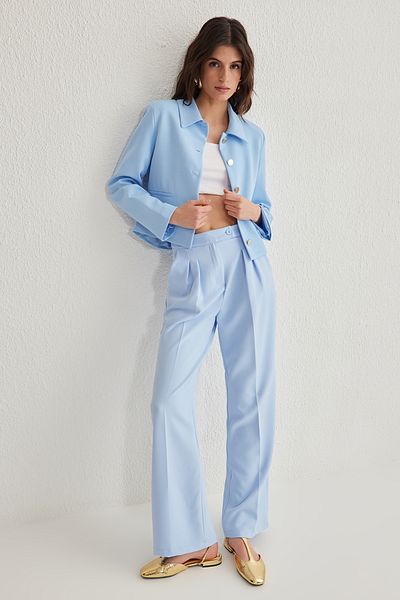 Trendyol Collection Light Blue Twoaw22Pl0066 Model Trousers