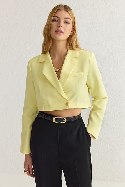 Trendyol Collection Gelbe Blazerjacke – TWOAW22CE0086