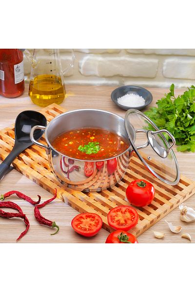 Schafer Held Steel Deep Pot-20 Cm-2 Pcs.-inox