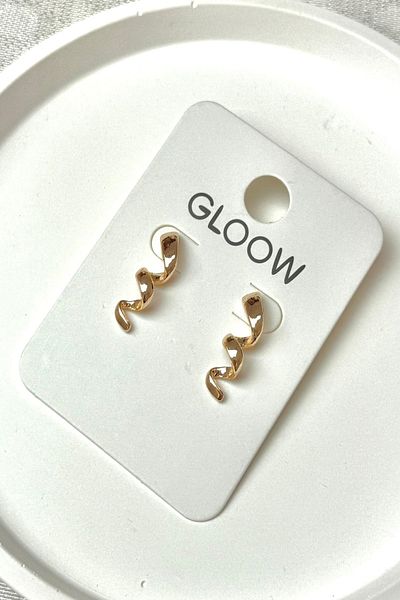 DEMOKAN 2.5cm Wide Women's Crimp Earrings