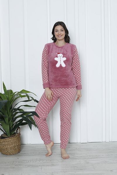 FAMES PİJAMA Winter Fleece Pajama Set