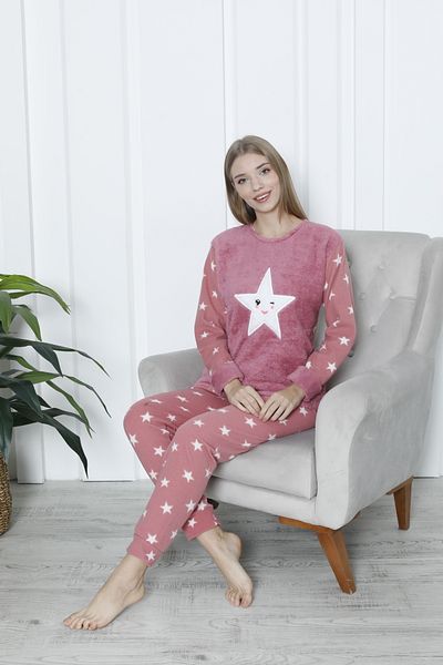 FAMES PİJAMA Winter Fleece Pajama Set