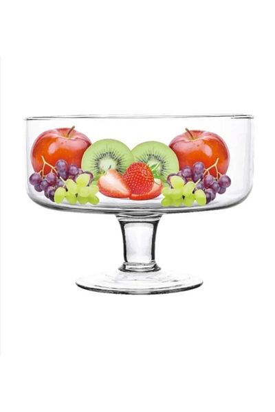SEVEN7 Medium Size Footed Fruit Salad Chips Plate 19X15Cm Height