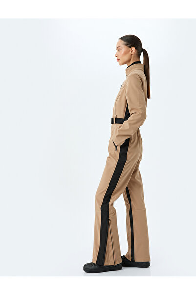 Koton Uzun Kollu Kemerli Su Geçirmez Kayak Tulumu