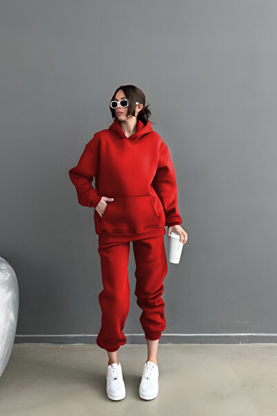 YAKAMEL 3iplik kalın Eşofman Takımı